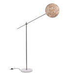 Chanpen Hexagon Floor Lamp - Gun Metal / Natural