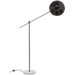 Chanpen Hexagon Floor Lamp - Gun Metal / Black