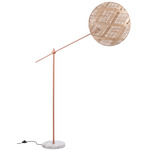 Chanpen Diamond Floor Lamp - Copper / Natural