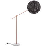 Chanpen Hexagon Floor Lamp - Copper / Black