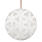 Chanpen Hexagon Pendant - Copper / White