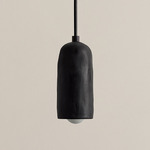 Ceramic Spot Pendant - Black / Black Clay Shade