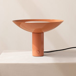 Arundel Up-Light Table Lamp - Peach / White