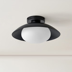 Arundel Mushroom Surface Mount - Black Canopy / Black Shade