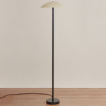 Arundel Floor Lamp - Black / Bone Shade