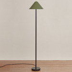 Eave Floor Lamp - Black / Reed Green Shade