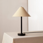 Eave Table Lamp - Black / Bone Shade