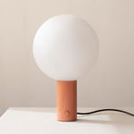 Orb Table Lamp - Peach / Frosted