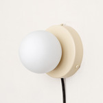 Orb Plug-In Surface Mount - Bone / White