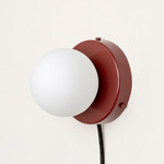 Orb Plug-In Surface Mount - Oxide Red / White