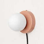 Orb Plug-In Surface Mount - Peach / White