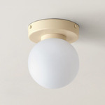 Orb Surface Mount - Bone / White