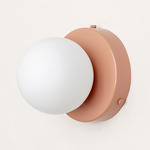 Orb Surface Mount - Peach / White