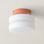 Puck Surface Mount - Peach Canopy / White