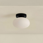 Mushroom Surface Mount - Black / White