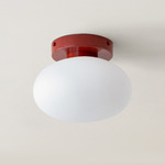 Mushroom Surface Mount - Oxide Red / White