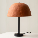 Dome Table Lamp - Black / Terracotta Upper Shade