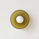 Disc Orb Surface Mount - Black Canopy / Pistachio