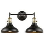 Metro Bathroom Vanity light - Black / Antique Brass / Matte Black