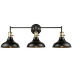 Metro Bathroom Vanity light - Black / Antique Brass / Matte Black
