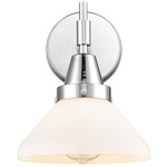 Caden Wall Sconce - Polished Chrome / White