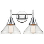 Caden Bathroom Vanity Light - Polished Chrome / Clear