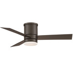 Axis Flush Mount DC Ceiling Fan with Light - Bronze