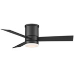 Axis Flush Mount DC Ceiling Fan with Light - Matte Black