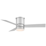 Axis Flush Mount DC Ceiling Fan with Light - Titanium Silver