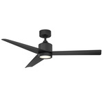 Lotus DC Ceiling Fan with Light - Matte Black