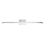 Double Vanity Light - Chrome / Frosted
