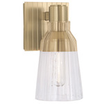 Carnival Wall Sconce - Satin Brass / Clear