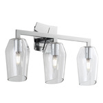 Gaia Vanity Light - Chrome / Clear