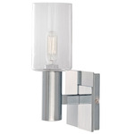 Empire Wall Sconce - Chrome / Clear