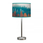 Treescape Hudson Table Lamp - Brushed Nickel / Blue