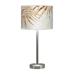 Palm Hudson Table Lamp - Brushed Nickel / Green