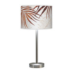 Palm Hudson Table Lamp - Brushed Nickel / Wood
