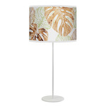 Monstera Tyler Table Lamp - White / Green