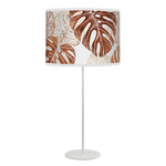 Monstera Tyler Table Lamp - White / Wood