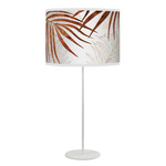 Palm Tyler Table Lamp - White / Brown