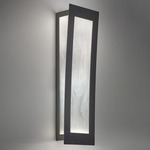 Eo Wave Wall Sconce - Dark Iron / White Swirl