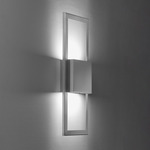 Eo Boxed Wall Sconce - Satin Pewter / Opal