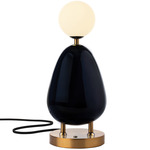 Nancie Table Lamp - Midnight Blue / Brushed Brass / Opal