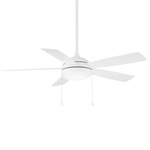 Disc II Ceiling Fan - Matte White / Matte White