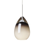 Alina Monorail Pendant - Satin Nickel / Smoke