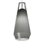 Lustra Monorail Pendant - Satin Nickel / Smoke