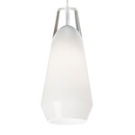 Lustra Monorail Pendant - Satin Nickel / White