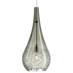 Seguro Monorail Pendant - Satin Nickel / Smoke