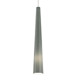 Zenith Monorail Pendant - Satin Nickel / Smoke