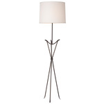 Korban Comte Floor Lamp - Dark Bronze / White